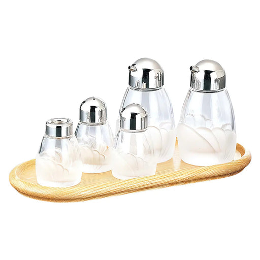 M-Taka Glass Seasonings Cruet Set - Enhance Your Culinary Experience-Kiichin - The #1 Place for Japanese Goods in Your Hand!