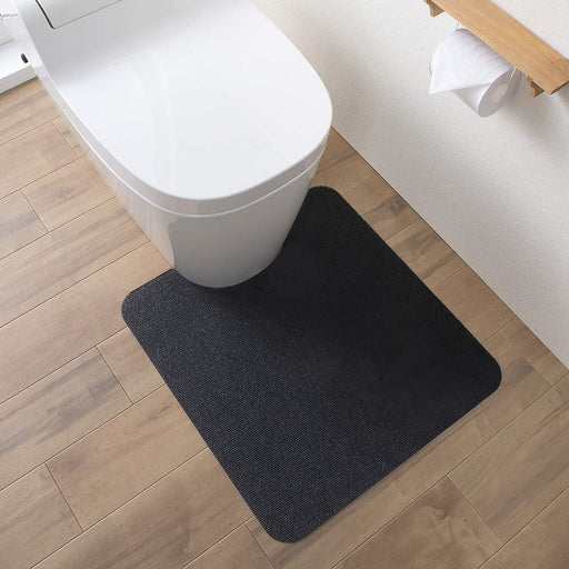 Sanko Mitsuba Stay-In Place Toilet Mat - 55X60Cm - Washable Deodorant Floor Stain Prevention-Kiichin - The #1 Place for Japanese Goods in Your Hand!