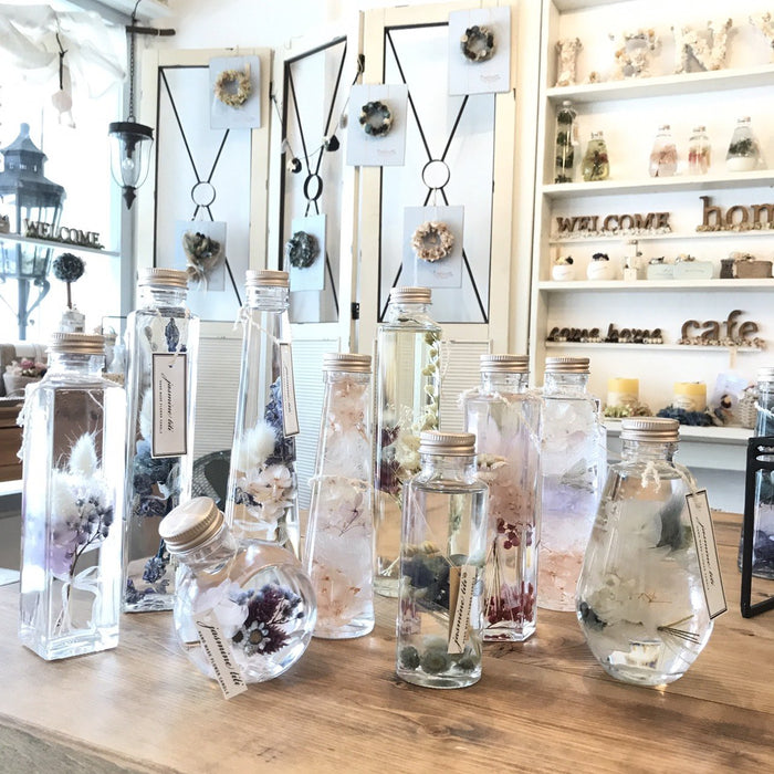 Rhyme Japan Herbarium Square Skittle Glass Bottle 200Cc Set - 10 Pack-Kiichin - The #1 Place for Japanese Goods in Your Hand!