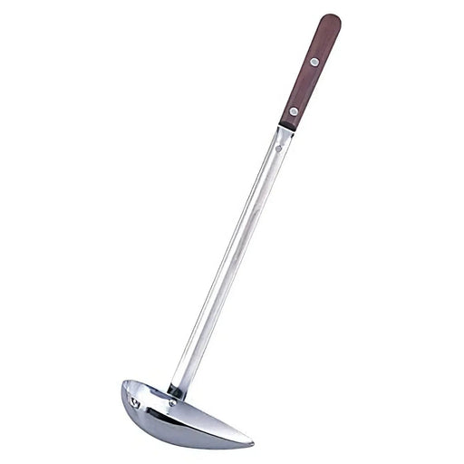 Marutama Stainless Steel Long Ladle with Wooden Handle - 144ml-Kiichin - The #1 Place for Japanese Goods in Your Hand!