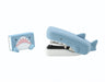 Max Stapler with Silicone Cover Case - Japan Shark No.10-1M Sh Light Blue-Kiichin - The #1 Place for Japanese Goods in Your Hand!