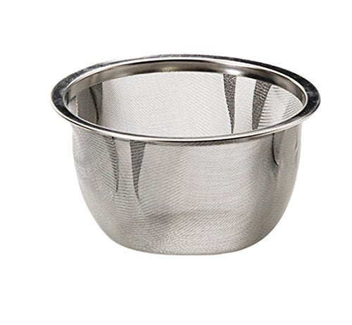 Itsumi Pottery Mino Ware 023343 Wide Mouth Pot Yv Black Matte with Deep Mushi Tea Strainer - Japan-Kiichin - The #1 Place for Japanese Goods in Your Hand!