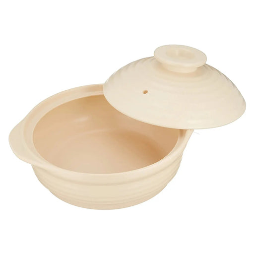 Miyawo Thermatech Ceramic Induction Donabe Casserole 9-Go - Beige Premium Ceramic Induction Cookware-Kiichin - The #1 Place for Japanese Goods in Your Hand!