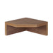 Mujirushi Ryohin Corner Shelf - Walnut, 22x22x10cm - Japan-Kiichin - The #1 Place for Japanese Goods in Your Hand!