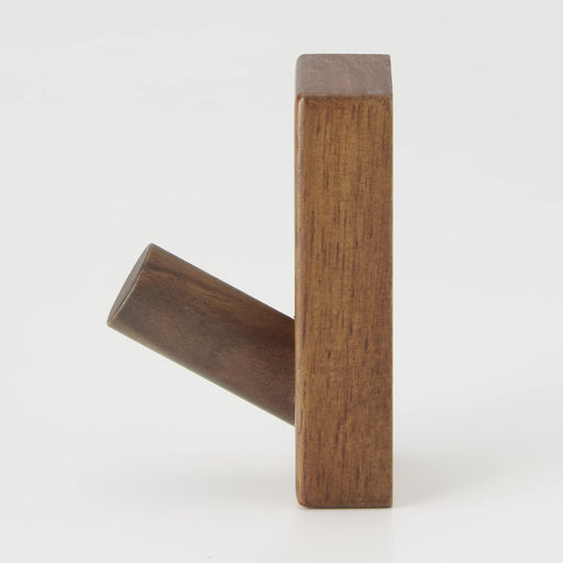 Mujirushi Ryohin 82944907 Japanese Walnut Wall Hook Furniture-Kiichin - The #1 Place for Japanese Goods in Your Hand!