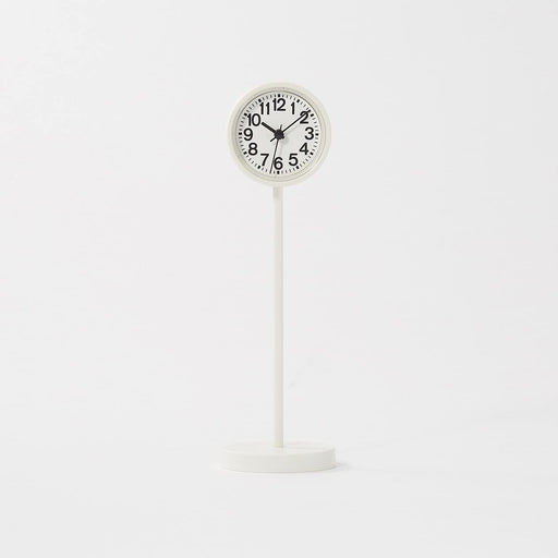 Mujirushi Ryohin Mini White Park Clock - MJ-PCM2 44275740 - 55x55x182mm-Kiichin - The #1 Place for Japanese Goods in Your Hand!