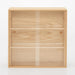 Mujirushi Ryohin Japan Wooden Collection Stand with Sliding Door - 25.2x8.4x25.2cm-Kiichin - The #1 Place for Japanese Goods in Your Hand!