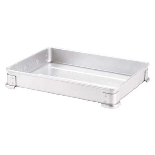 Nakao Stackable Tray for Gyoza and Soba Noodles - Anodized Aluminium, 335x255x50mm-Kiichin - The #1 Place for Japanese Goods in Your Hand!