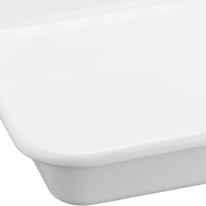 Noda Horo White Series Enamel No.10 Nestable Baking Tray for Meal Prep-Kiichin - The #1 Place for Japanese Goods in Your Hand!