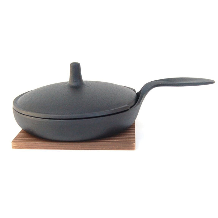 Ogasawara Rikucho Japan Nanbu Tekki Mini Frying Pan - Lid Included-Kiichin - The #1 Place for Japanese Goods in Your Hand!