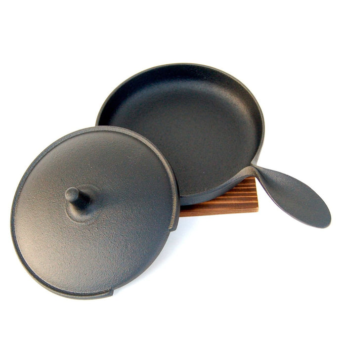 Ogasawara Rikucho Japan Nanbu Tekki Mini Frying Pan - Lid Included-Kiichin - The #1 Place for Japanese Goods in Your Hand!
