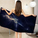 Pghawxz Microfiber Black Starry Sky 3D Beach Towel - Quick Dry & Sandproof-Kiichin - The #1 Place for Japanese Goods in Your Hand!