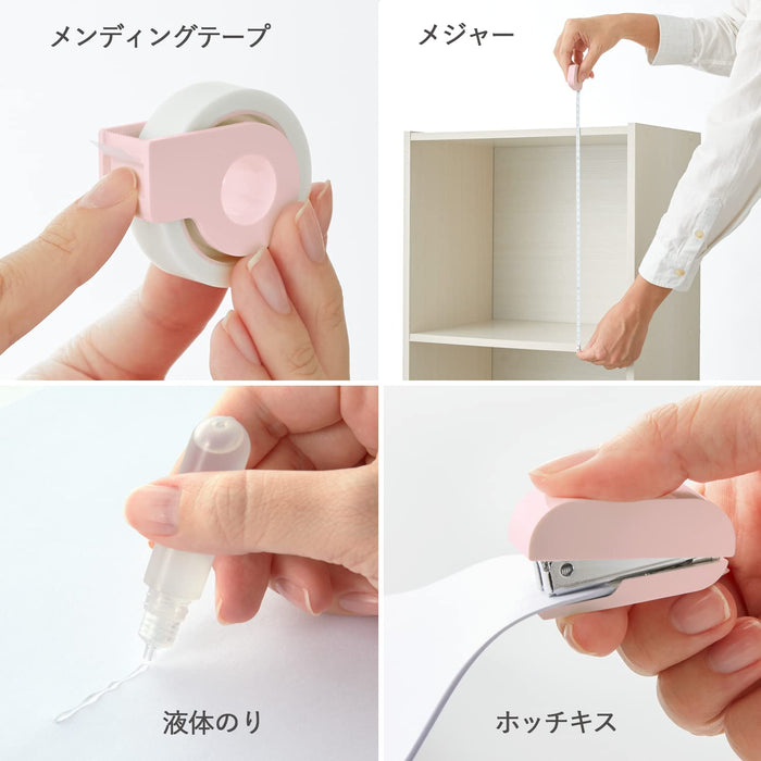 Plus Japan Team Demi Sakura Stationery Kit - TD-001 30-211 The Ultimate User-Friendly Stationery Set-Kiichin - The #1 Place for Japanese Goods in Your Hand!