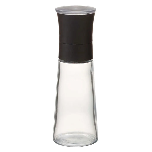 Risu Stavia Luxe Soda Glass Sesame Grinder Black - 140ml-Kiichin - The #1 Place for Japanese Goods in Your Hand!