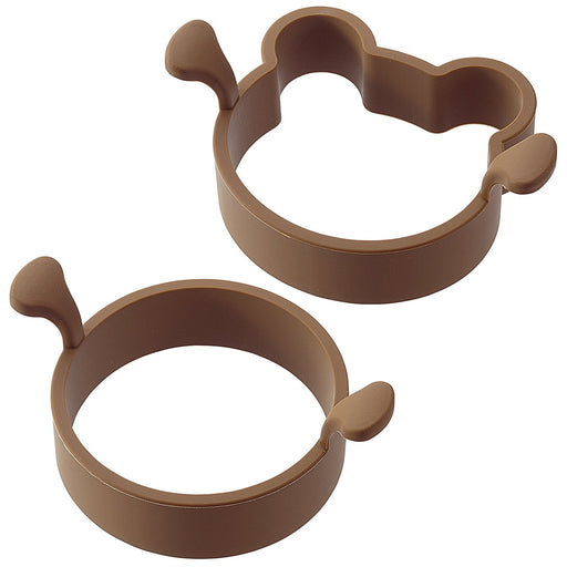 Shimomura Kougyou Yakipa! Pancake Ring YP-610 Brown (Bear Heart)-Kiichin - The #1 Place for Japanese Goods in Your Hand!