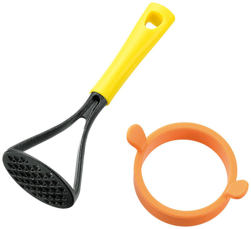 Shimomura Kougyou Yakipa! Rice Burger Set YP-212 Dishwasher Safe Orange-Kiichin - The #1 Place for Japanese Goods in Your Hand!