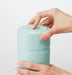 Skater Japan Smoke Blue Push Button Pos5-A Airtight Storage Container-Kiichin - The #1 Place for Japanese Goods in Your Hand!