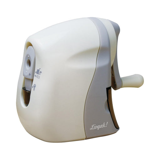 Sonic Japan Ribigaku Karu Half Manual Pencil Sharpener Ivory Lv-8070-I-Kiichin - The #1 Place for Japanese Goods in Your Hand!