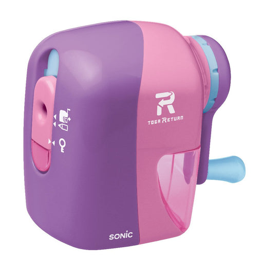 Sonic Japan Toga Manual Pencil Sharpener - Violet (EK-7022-V)-Kiichin - The #1 Place for Japanese Goods in Your Hand!