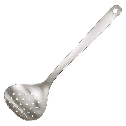 Sori Yanagi Large Stainless Steel Skimmer - Premium Quality Kitchen Utensil-Kiichin - The #1 Place for Japanese Goods in Your Hand!
