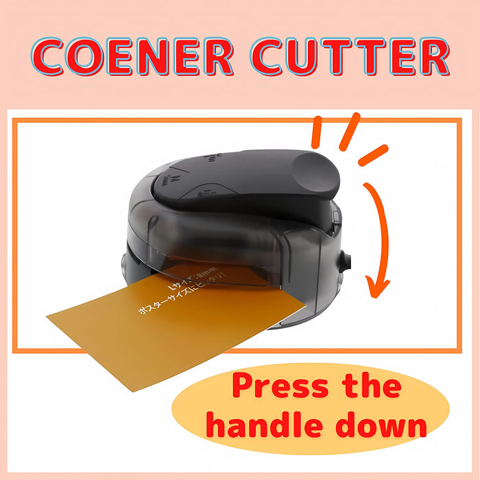 Sun-Star Stationery Kadomaru Pro Neo Black Corner Cutter - Japan-Kiichin - The #1 Place for Japanese Goods in Your Hand!