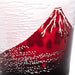 Taburō Koubou Edo Glass Red Fuji Nami Fuji Sakura Cup Pair Japan - Tb022-204R_206B-Kiichin - The #1 Place for Japanese Goods in Your Hand!