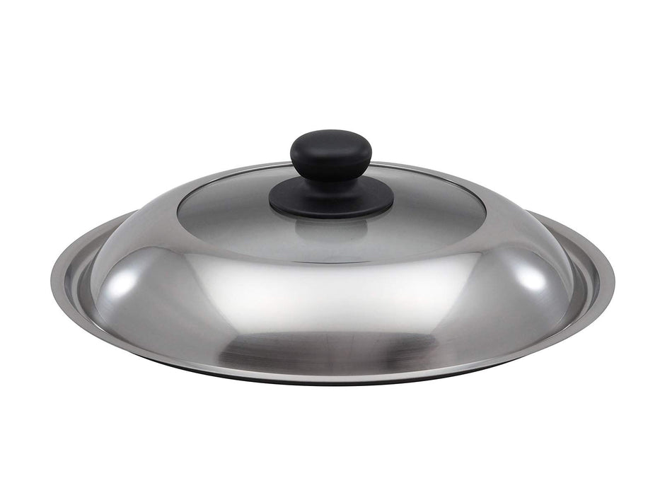 Takumi Japan 30Cm Gray Stir Fry Pot with Magma Plate & Glass Lid-Kiichin - The #1 Place for Japanese Goods in Your Hand!