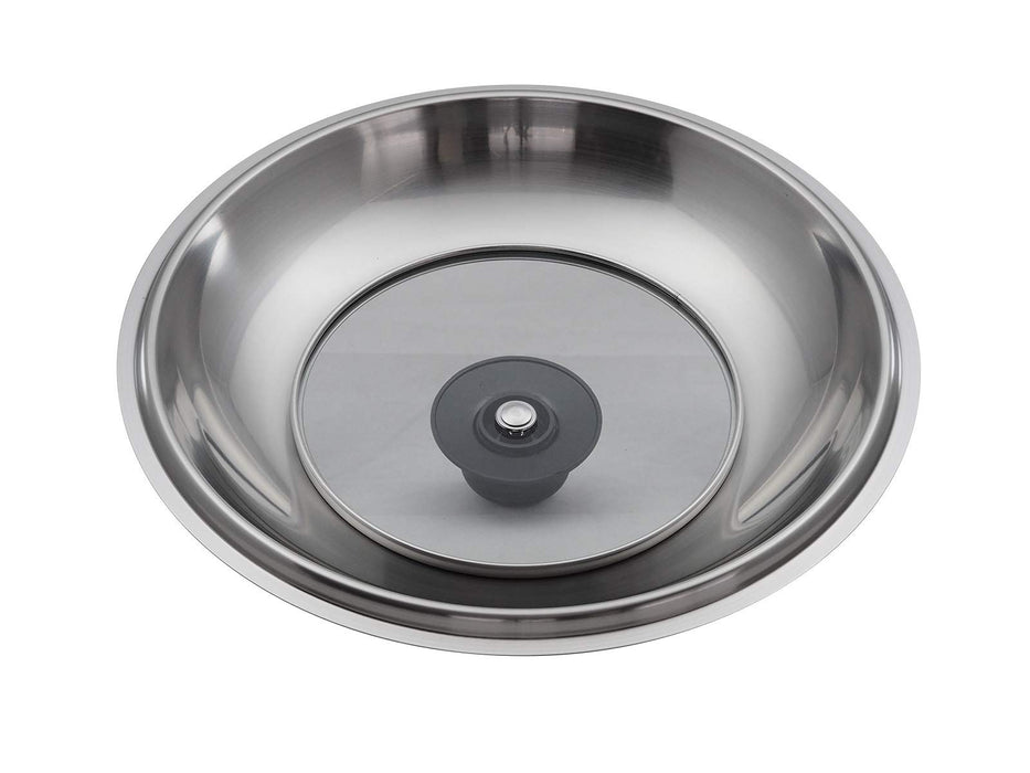 Takumi Japan 30Cm Gray Stir Fry Pot with Magma Plate & Glass Lid-Kiichin - The #1 Place for Japanese Goods in Your Hand!
