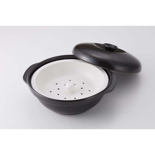 Toceram 24cm Ceramic Casserole Pot with Steamer Insert - Heat-Resistant and Versatile-Kiichin - The #1 Place for Japanese Goods in Your Hand!