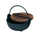 Tonami Shoten 21Cm Iron Hearth Pot with Wooden Lid-Kiichin - The #1 Place for Japanese Goods in Your Hand!