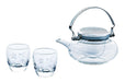 Toyo Sasaki Glass Jirori Cold Sake Vessels - 3Pc Set (360Ml 100Ml)-Kiichin - The #1 Place for Japanese Goods in Your Hand!