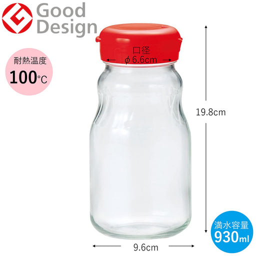 Toyo Sasaki Glass Plum Liquor Bottle - 930ml Japan Ume Umeboshi Bookmark-Kiichin - The #1 Place for Japanese Goods in Your Hand!