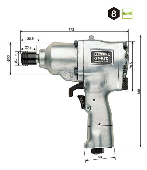 Vessel GT-P8D Air Driver Impact-Kiichin - The #1 Place for Japanese Goods in Your Hand!