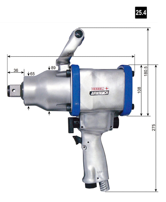 Vessel GT-3900VP Air Impact Wrench Ultra Light V Hammer-Kiichin - The #1 Place for Japanese Goods in Your Hand!