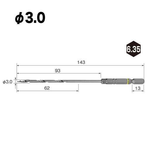 Vessel ATD-4 Cushion Drill 4mm-Kiichin - The #1 Place for Japanese Goods in Your Hand!