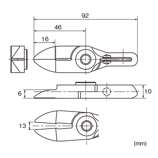 Vessel Nipper GT-NY25R Horizontal Blade Resin Reverse Blade-Kiichin - The #1 Place for Japanese Goods in Your Hand!