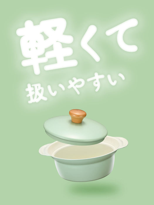 Wahei Freiz Japan Tabletop Pot 16Cm Green - Compact Ceramic Cookware-Kiichin - The #1 Place for Japanese Goods in Your Hand!