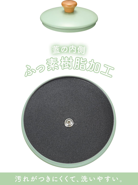 Wahei Freiz Japan Tabletop Pot 16Cm Green - Compact Ceramic Cookware-Kiichin - The #1 Place for Japanese Goods in Your Hand!