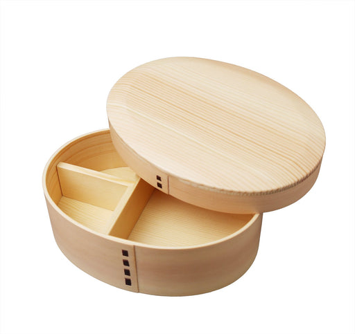 Ruozhao Japan Magewappa Oval Lunch Box with Beveled Finish - Convenient One-Step Solution-Kiichin - The #1 Place for Japanese Goods in Your Hand!