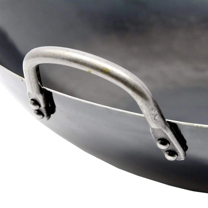 Yamada 30cm Double-Handle Wok - Hammered Iron (1.2mm Thickness)-Kiichin - The #1 Place for Japanese Goods in Your Hand!