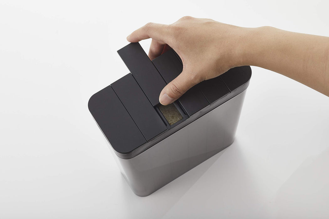 Yamazaki Industrial Japan Black Refrigerator Rice Bins - Approx. 3761-Kiichin - The #1 Place for Japanese Goods in Your Hand!