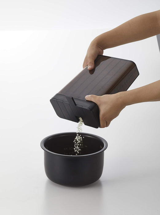 Yamazaki Industrial Japan Black Refrigerator Rice Bins - Approx. 3761-Kiichin - The #1 Place for Japanese Goods in Your Hand!