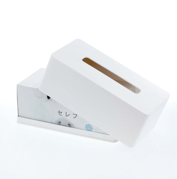 Yamazaki Industrial White Moisturizing Tissue Case (W26xD13xH10cm) - Made in Japan-Kiichin - The #1 Place for Japanese Goods in Your Hand!