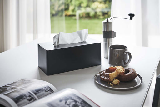 Yamazaki Industrial Japan 3902 Black Tissue Holder - Compact and Stylish-Kiichin - The #1 Place for Japanese Goods in Your Hand!
