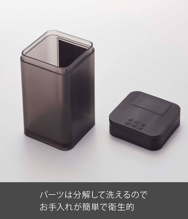 Yamazaki Industrial 4820 Magnetic Tower Spice & Flour Bottle - Black Japan-Kiichin - The #1 Place for Japanese Goods in Your Hand!
