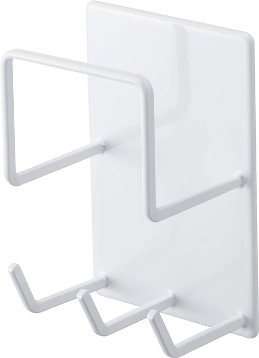 Yamazaki Industrial Japan 4976 Magnetic Bathroom Tool Holder - White, 8X6X12Cm-Kiichin - The #1 Place for Japanese Goods in Your Hand!
