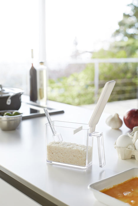 Yamazaki Industrial Aqua S White Seasoning Stocker - Japan's Top Choice-Kiichin - The #1 Place for Japanese Goods in Your Hand!