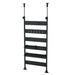 Yamazen Tension Kitchen Rack - 31.5X6.5X71-115Cm - 6 Hooks - 2 Trays - Heat Resistant - Made In Japan - Assembly - Black - RTK-30(BK)-Kiichin - The #1 Place for Japanese Goods in Your Hand!