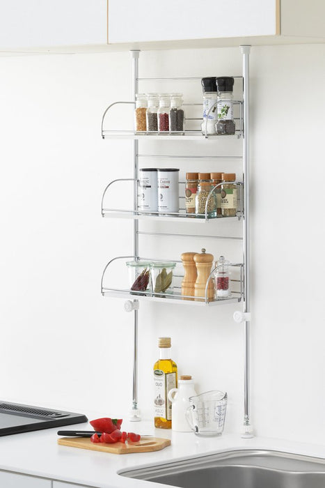 Yoshikawa 3-Tier Spice Rack 40Cm Made In Japan 1305112 Drainer Basket-Kiichin - The #1 Place for Japanese Goods in Your Hand!