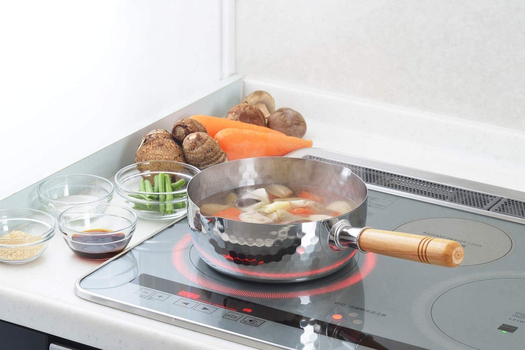 Yoshikawa 20Cm Stainless Steel Snow Pan from Japan - Yh-6753-Kiichin - The #1 Place for Japanese Goods in Your Hand!